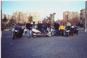 Viaje en moto por Madrid